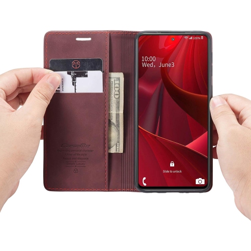 Étui portefeuille à rabat avec béquille magnétique de CaseMe pour Galaxy S20 de Samsung