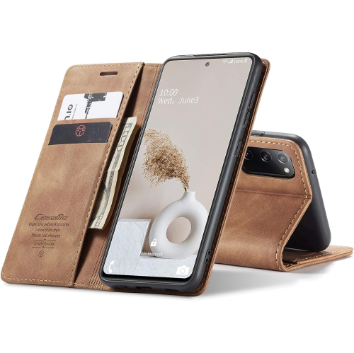 Étui portefeuille à rabat avec béquille magnétique de CaseMe pour Galaxy S20 de Samsung