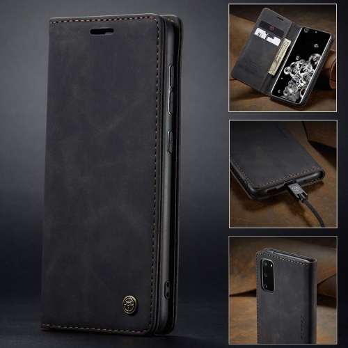 Étui portefeuille à rabat avec béquille magnétique de CaseMe pour Galaxy S20 de Samsung