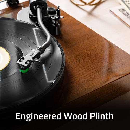 Tourne-disque haute fidélité de Fluance, Audio Technica VM95E, plateau antirésonnant, tapis en acrylique, préamplificateur