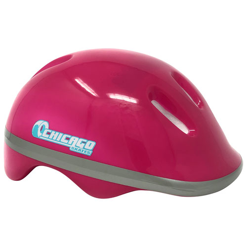 Ensemble avec patins à quatre roulettes réglables de Chicago - Rose - Taille 1-4