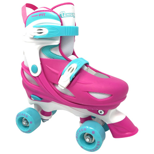 Chicago Adjustable Quad Roller Skates - Pink - Size 1-4