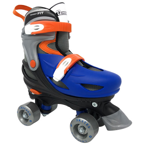 Chicago Adjustable Quad Roller Skates - Blue - Size J10-J13
