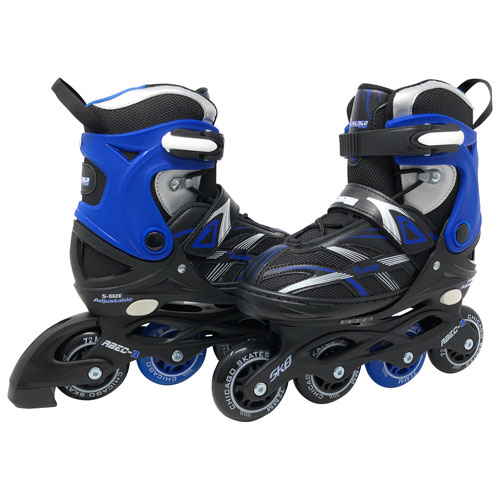 Chicago Adjustable MA7 Inline Skates - Blue - Size J13-4