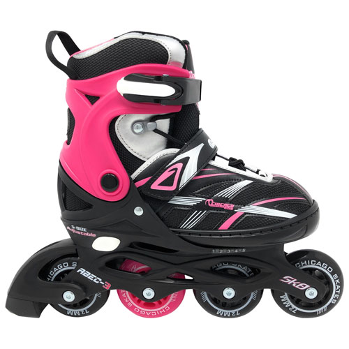 Chicago Adjustable MA7 Inline Skates - Pink - Size 5-9