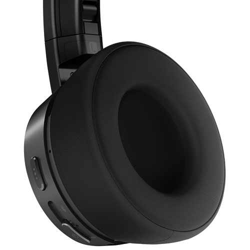 Casque d'écoute Bluetooth à suppression active du bruit Yoga de Lenovo - Noir