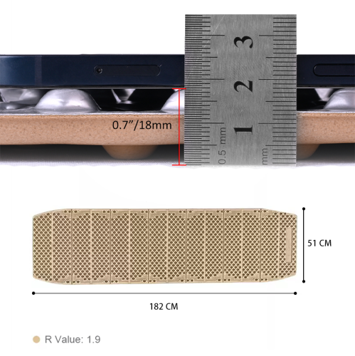 Mountain Spring Mummy M1A Folding Closed Cell Foam Sleeping Pad R1.9 | Hexagonal Design Moisture-Proof Ultra-Lightweight Foam Sleeping Mat for