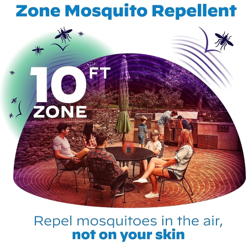 THERMACELL  Mosquito Repellent Radius Zone, Gen 2.0, Rechargeable, Includes 12-Hour Mosquito Repellent Refill, No Candle Or Flame, Easy to Use & Long