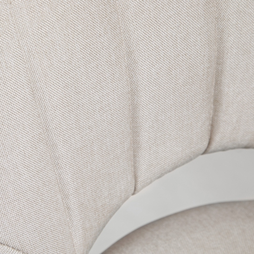 HOMCOM – Ensemble de 2 tabourets de bar pivotants à hauteur de comptoir à hauteur réglable, chaises de bar rembourrées en lin avec base ronde en