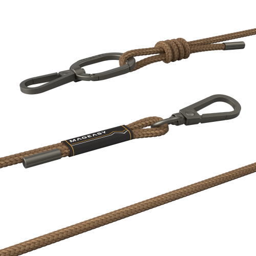 SwitchEasy MagEasy 6mm Strap + Strap Card with Adjustable Detachable Neckstrap and Phone Lanyard Compatible with All Smartphones such as Apple