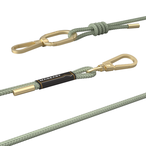 SwitchEasy MagEasy 6mm Strap + Strap Card with Adjustable Detachable Neckstrap and Phone Lanyard Compatible with All Smartphones such as Apple