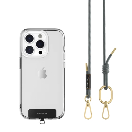 Étui rigide ajusté en plastique nan avec courroie ajustable de MAGEASY – Bleu