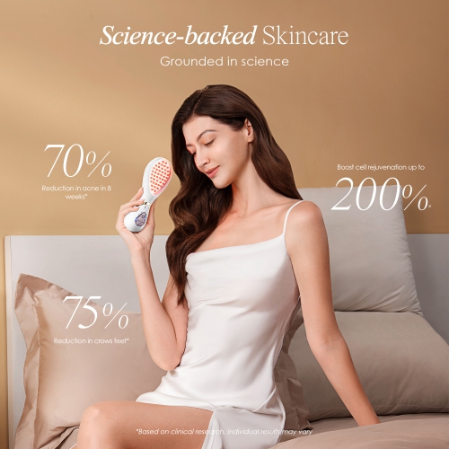 Project E Beauty LumaGlow Red & Blue | LED Light Therapy Wand | Anti-Aging & Anti-Acne | Reduce Inflammation | FDA-Cleared