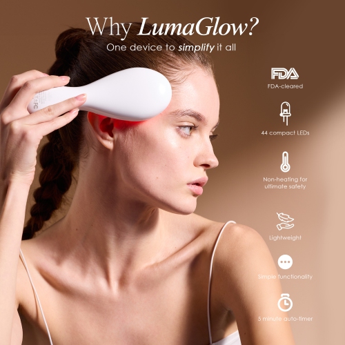 Project E Beauty LumaGlow Red & Blue | LED Light Therapy Wand | Anti-Aging & Anti-Acne | Reduce Inflammation | FDA-Cleared