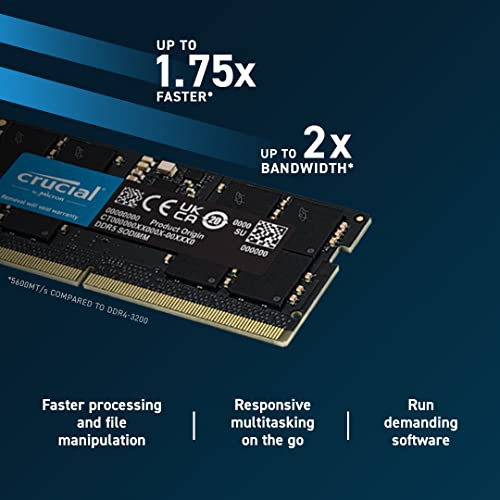 Crucial 32GB (2 x 16GB) DDR5 SDRAM Memory Kit