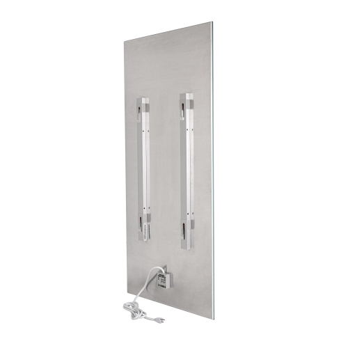 WarmlyYours Ember Glass Radiant Panel, Hardwired or Plug-in,White, 800W, 47" x 24"