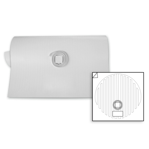 WarmlyYours Circular Mirror Defogger Pad with Self-Adhesive Backing, 25"