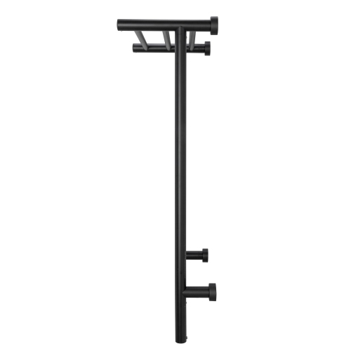 WarmlyYours Summit Electric Towel Warmer 19"W x 35"H x 10"D, Black, Hardwired or Plug-in with Heated Shelf