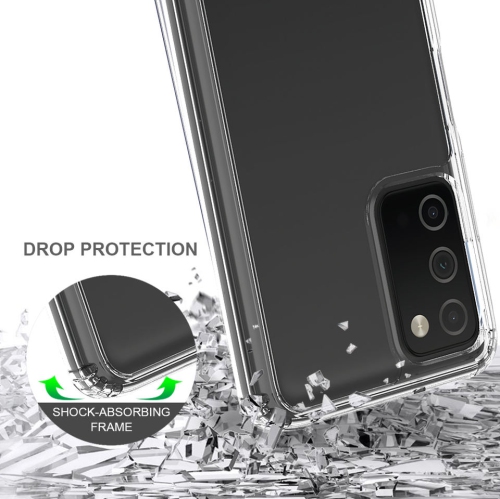 XCRS Slim Shockproof Crystal Acrylic Cover with Complete overall Protection, bumper and reinforced edges case for Samsung Galaxy A03S