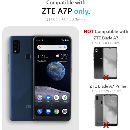 XCRS Slim Shockproof Crystal Acrylic Cover with Complete overall Protection, bumper and reinforced edges case for ZTE Blade A7P 6.5 inch