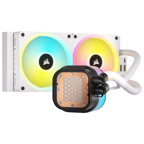 Corsair iCUE LINK H100i RGB 240mm Liquid CPU Cooling System - White