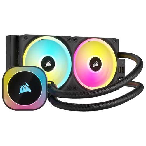 Corsair iCUE LINK H100i RGB 240mm Liquid CPU Cooling System - Black