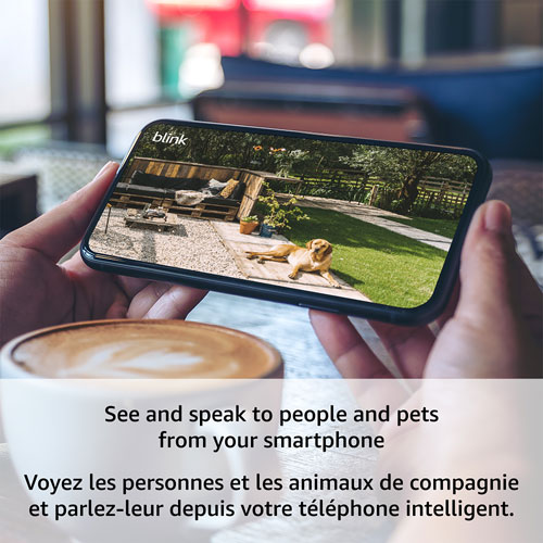 Caméra de surveillance IP supplémentaire sans fil HD intégrale 1080p d'extérieur 4 de Blink - Noir