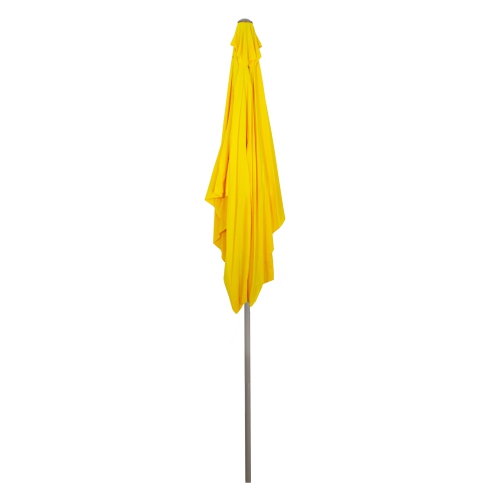 10ft x 6.5ft Outdoor Patio Market Umbrella with Hand Crank, Yellow