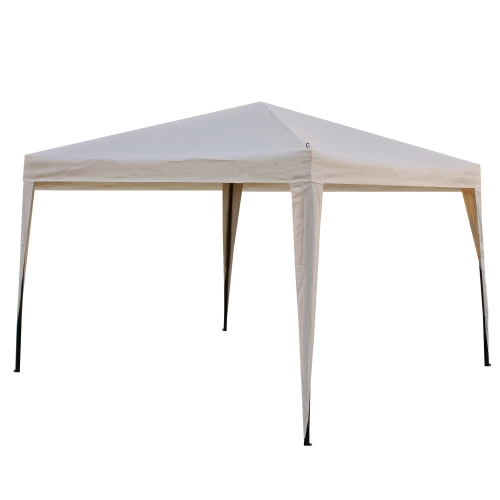 10' x 10' Beige Pop-Up Outdoor Canopy Gazebo