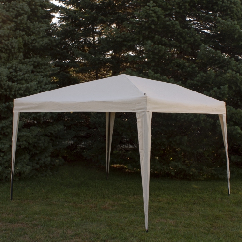 10' x 10' Beige Pop-Up Outdoor Canopy Gazebo