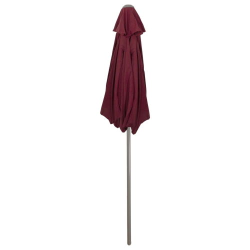 7.5ft Outdoor Patio Market Umbrella with Hand Crank, Burgundy