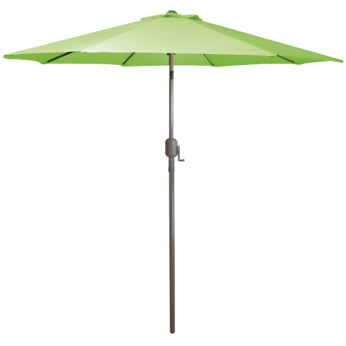 NORTHLIGHT  9Ft Outdoor Patio Market Umbrella With Hand Crank And Tilt, Lime In Green