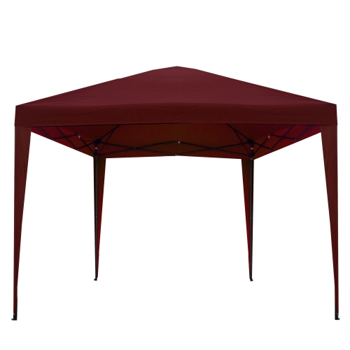 10' x 10' Burgundy Pop-Up Outdoor Canopy Gazebo