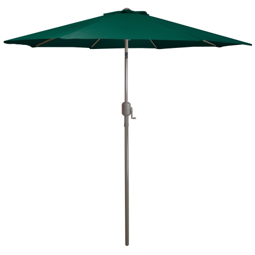 NORTHLIGHT  9Ft Outdoor Patio Market Umbrella With Hand Crank And Tilt, Hunter In Green