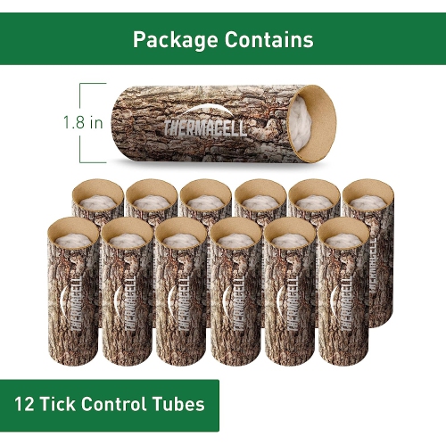 Thermacell Tick Control Tubes for Yards, Environmentally Friendly Alternative to Tick Spray & Tick Repellent - 12 Tubes