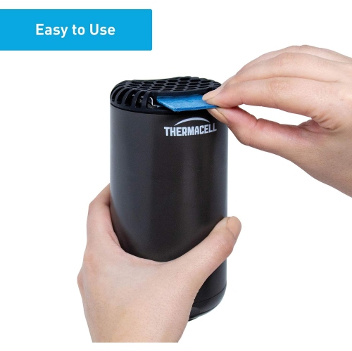 Thermacell Patio Shield Mosquito Repeller And Refill Bundle - DEET-Free & Scent-Free - Black