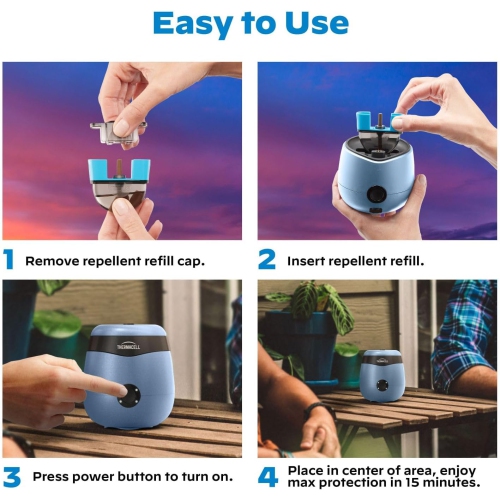 Thermacell Mosquito Repellent E-Series Rechargeable Repeller with 5.5 Hour Battery Life