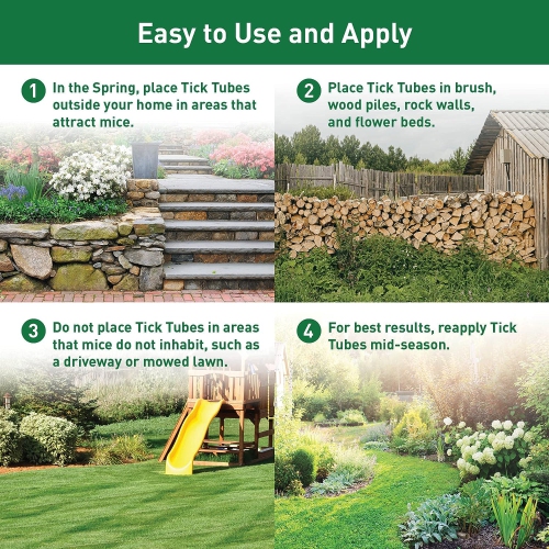 Thermacell Tick Control Tubes for Yards, Environmentally Friendly Alternative to Tick Spray & Tick Repellent - 6 Tubes