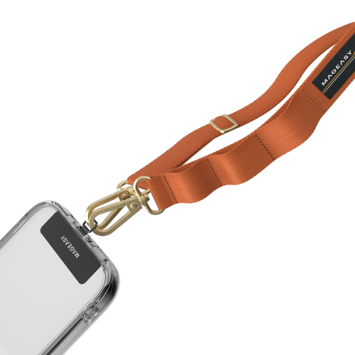 SwitchEasy MagEasy 20mm Strap + Strap Card with Adjustable Detachable Neckstrap and Phone Lanyard Compatible with All Smartphones such as Apple
