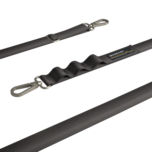 SwitchEasy MagEasy 20mm Strap + Strap Card with Adjustable Detachable Neckstrap and Phone Lanyard Compatible with All Smartphones such as Apple