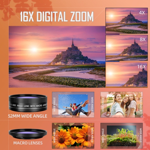 G-Anica 4k Digital Cameras for Photography(Pink), 48 MP Video/Vlogging Camera for YouTube with WiFi and Webcam, Portable 16X Digital Zoom Travel