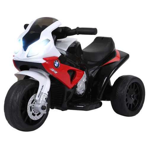 AOSOM  Kids Motorcycle, 6V Battery Powered Toddler Motorcycle \w Headlight, Music, 3 Wheels Electric Motorcycle for Kids, Licensed Bmw, Gift for Boys