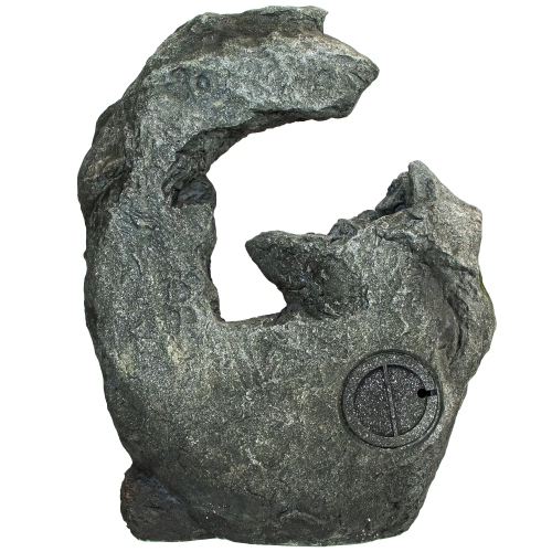 Fontaine d'eau de jardin d'extérieur en cascade lumineuse de 32 po