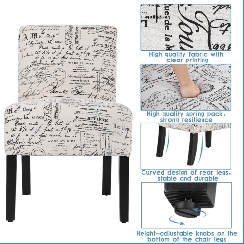 Chair dining room chair living room armchair modern chair modern fabric living room chair 2-piece solid wood leg home furniture, white