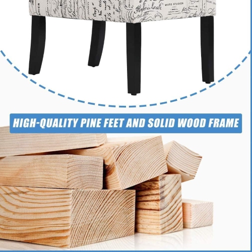 Chair dining room chair living room armchair modern chair modern fabric living room chair 2-piece solid wood leg home furniture, white