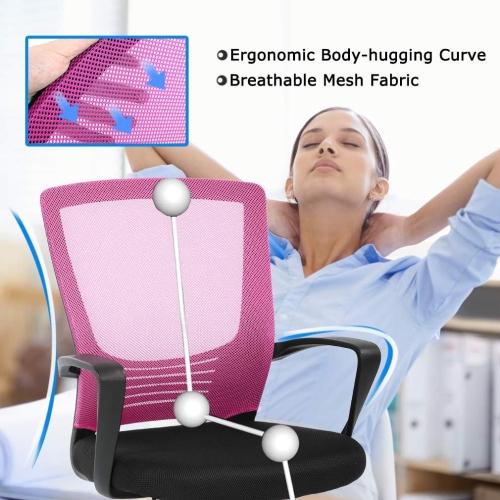 BestOffice Mesh Computer Rolling Swivel Modern Executive Chair Adjustable Stool Back Support for Adult