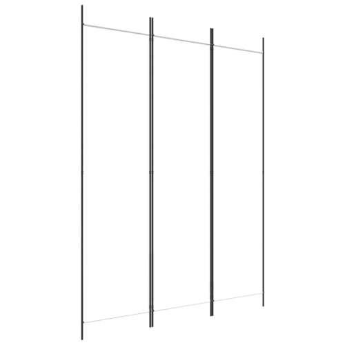 Séparateur de pièce à 3 panneaux en tissu blanc 150x200&nbsp;cm de vidaXL