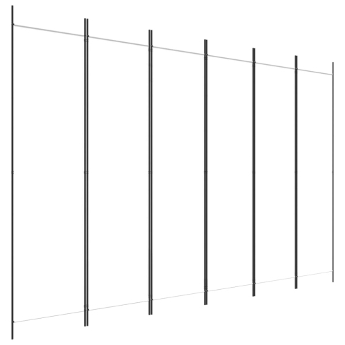 vidaXL 6-Panel Room Divider White 300x200 cm Fabric