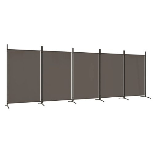 VIDAXL  5-Panel Room Divider Anthracite 433X180 Cm Fabric