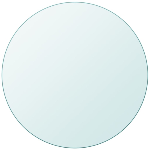 VIDAXL  Table Top Tempered Glass Round 400 Mm
